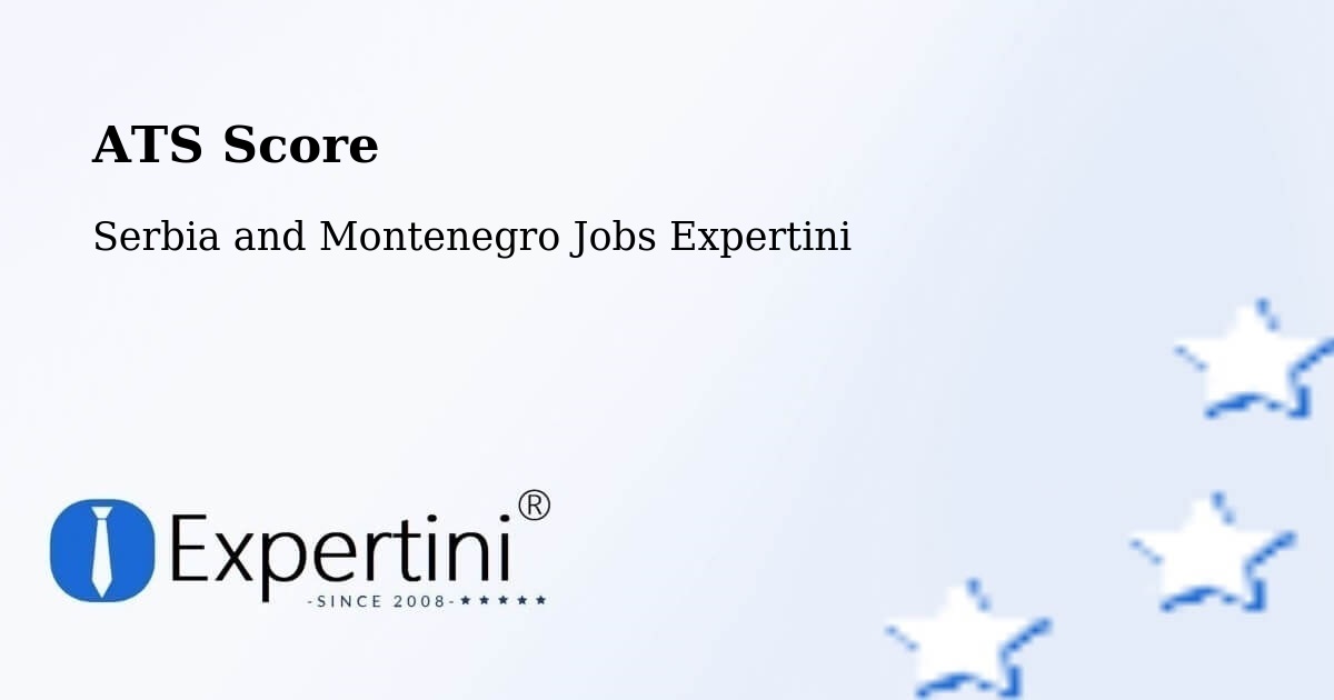 Resume ATS Score & Job Description Match Tool – Prince Edward - Serbia and Montenegro Jobs Expertini