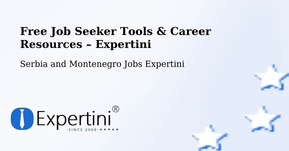 Free Job Seeker Tools & Career Resources – Prince Edward - Prince Edward, Serbia and Montenegro Jobs Expertini