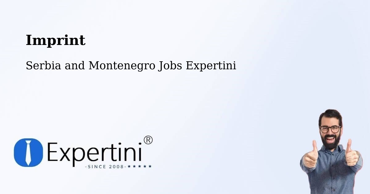 Imprint – Prince Edward - Serbia and Montenegro Jobs Expertini